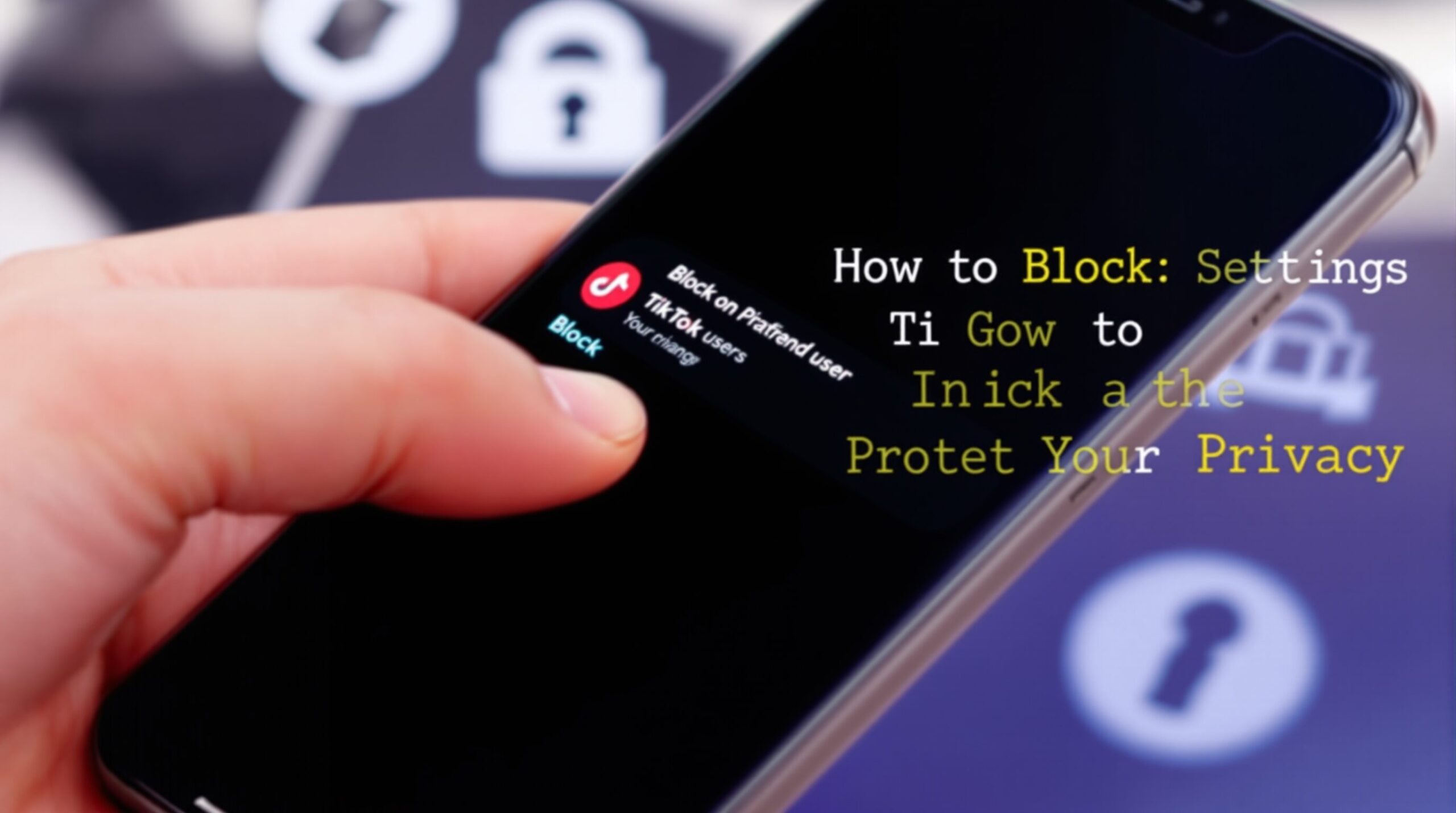 como bloquear en tiktok