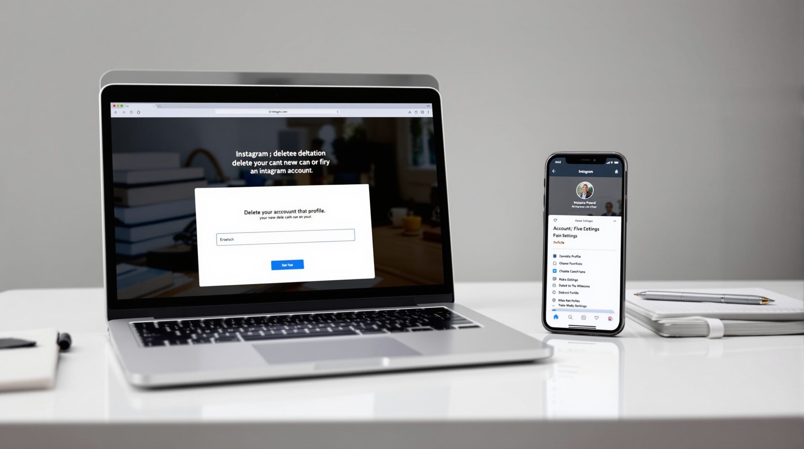eliminar cuenta instgram